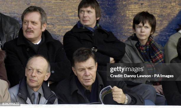 Author Ian Rankin and Fame Academy judge Richard Park at the Raith Rovers v Stirling match, Kirkcaldy, Saturday January 14, 2006. Today the club held...