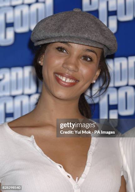 Singer Javine Hylton at a photocall for the launch of the new musical 'Daddy Cool' - based on the music of 70's disco group Boney M - at the Too2Much...