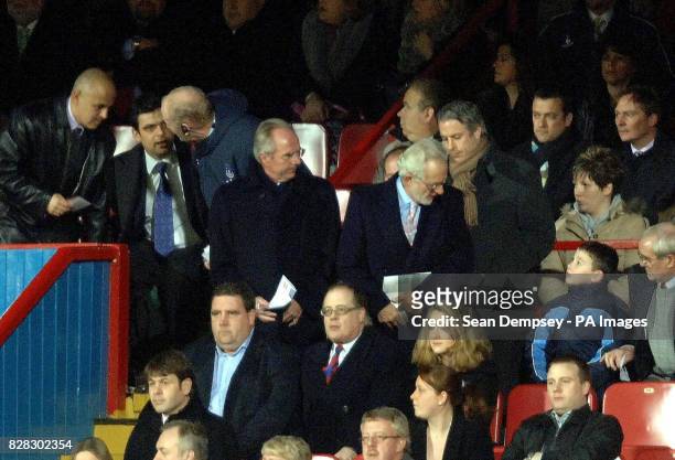 England manager Sven Goran Eriksson takes his seat to watch the Coca-Cola Championship match between Crystal Palace and Reading at Selhurst Park,...