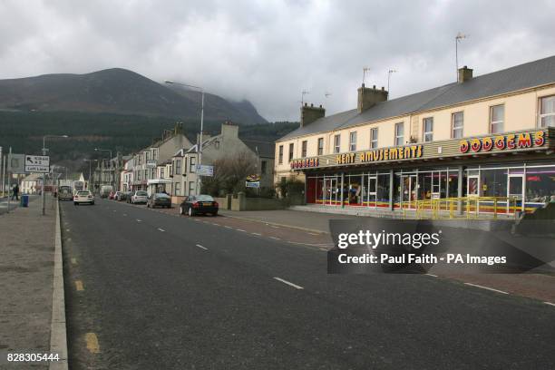 General view of the main street in Newcastle Co Down, Monday 23 January 2006. One of two popular seaside holiday resorts on both sides of the border...