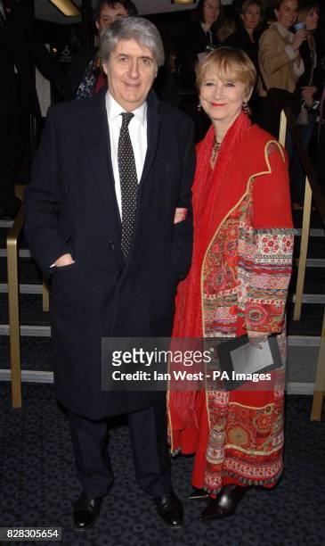 Tom Conti and his wife Kara Wilson arrive at the UK premiere of 'Derailed', at the Curzon Mayfair, central London, Monday 23 January 2006. PRESS...