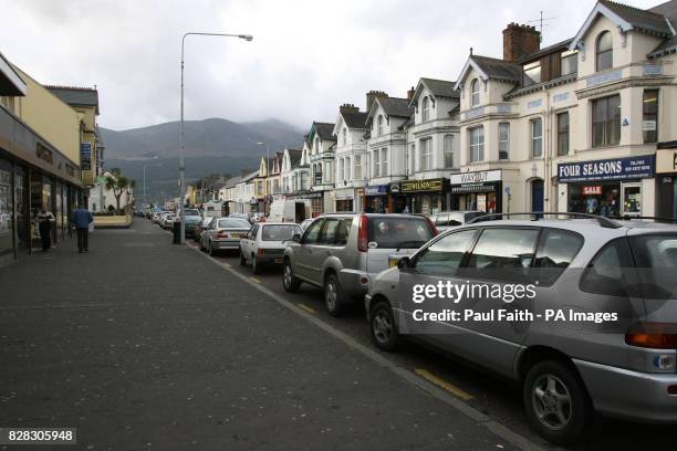 General view of the main street in Newcastle Co Down, taken Monday January 23, 2006. One of two popular seaside holiday resorts on both sides of the...