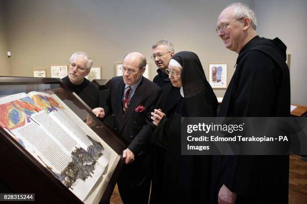 Father Columba Stewart, Donald Jackson , Brother Dietrich Reinhart, Sister Wendy Beckett and Abbot John Klassen . Art commentator Sister Wendy...