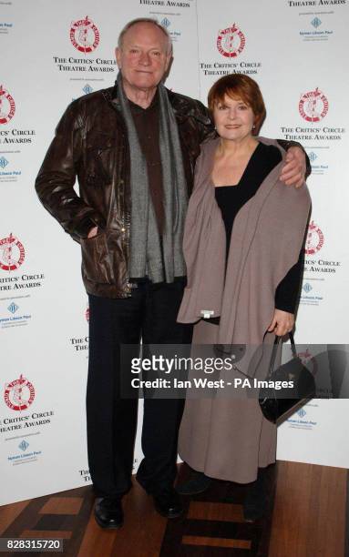 Julian Glover and his wife Isla Blair arrive at the Critics Circle Theatre Awards at the Prince of Wales Theatre in central London, Tuesday 31st...