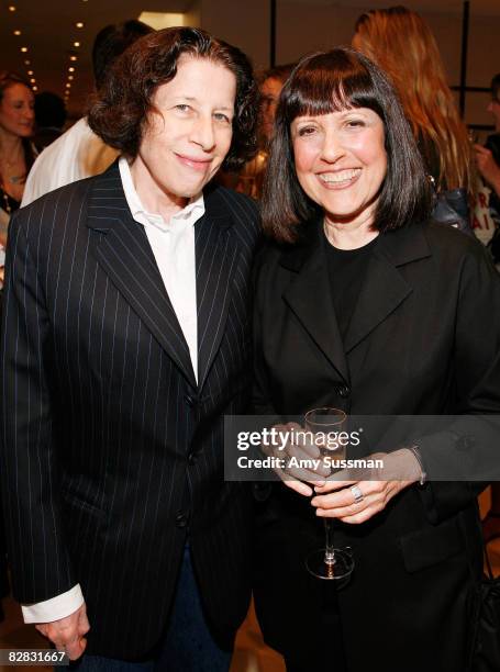 Fran Lebowitz and Lisa Robinson attend the book signing of Graydon Carter's new book "Vanity Fair Portraits," at Barneys on September 15, 2008 in New...