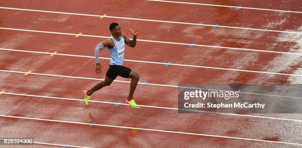 London , United Kingdom - 9 August 2017; Isaac Makwala of Botswana runs in an individual time trial after being reinstated into the heats of the...