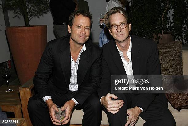 Actor Greg Kinnear and Director David Koepp attend the after party for "Ghost Town" at the Soho Grand Hotel on September 15, 2008 in New York City.