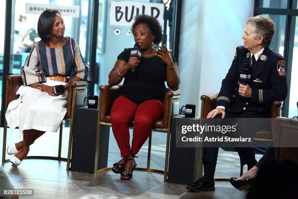 Executive Director for Corporate Responsibility & Diversity at Time Warner Inc., Yrthya Dinzey-Flores, tradeswoman activist Judaline Cassidy, and...