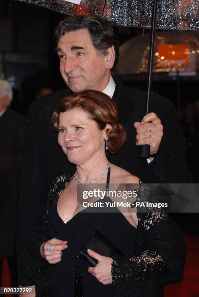 Actress Imelda Staunton and her husband Jim Carter arrive