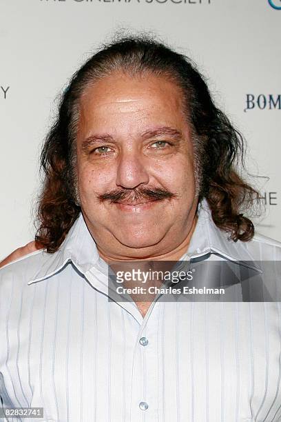 Porn Star Ron Jeremy arrives at the screening of "Ghost Town" hosted by The Cinema Society, with Brooks Brothers and Bombay Sapphire, at the IFC...