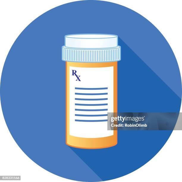illustrazioni stock, clip art, cartoni animati e icone di tendenza di bottiglia da prescrizione - vitamina