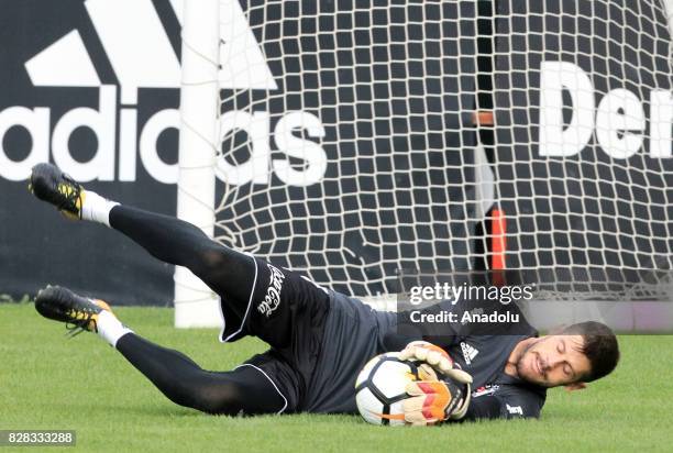 Fabri of Besiktas attends a training session ahead of the Turkish Spor Toto Super Lig new season match between Besiktas and Antalyaspor at Nevzat...