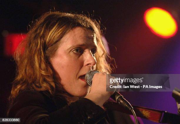 Abigail Hopkins performs onstage at The Garage, Highbury Corner, north London, Tuesday 21 February 2006. PRESS ASSOCIATION Photo. Photo credit should...