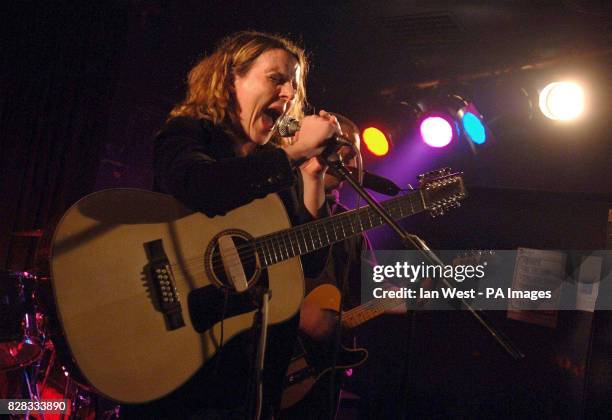 Abigail Hopkins performs onstage at The Garage, Highbury Corner, north London, Tuesday 21 February 2006. PRESS ASSOCIATION Photo. Photo credit should...