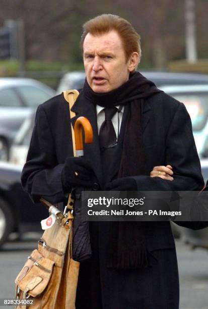 Mike McCartney, brother of former Beatle Paul, arrives at Chester Crown Court, Wednesday February 22 where is charged with sexual touching following...
