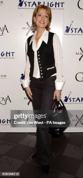 Natasha Kaplinsky arrives at the UK film premiere of her new film 'Casanova', at the Vue West End, central London, Monday 13 February 2006. PRESS...