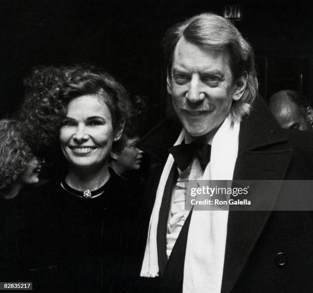 Francine Racette and Donald Sutherland