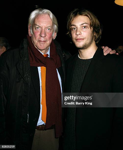 Donald Sutherland and son Angus Sutherland