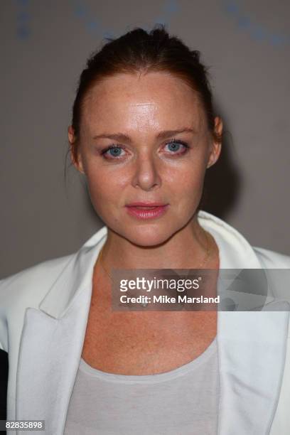 Stella McCartney attends the adidas by Stella McCartney Spring Summer 2009 show during London Fashion Week 2008 at the Royal Horticultural Halls on...