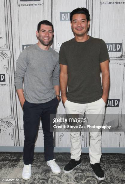 Max Greenfield and Destin Daniel Cretton attend Build Series to discuss their new film "The Glass Castle" at Build Studio on August 9, 2017 in New...