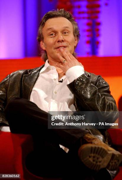 Actor Anthony Head, during his guest appearance on Graham Nortons' 'The Bigger Picture' show, at the LWT studio, central London, Monday 27 February...
