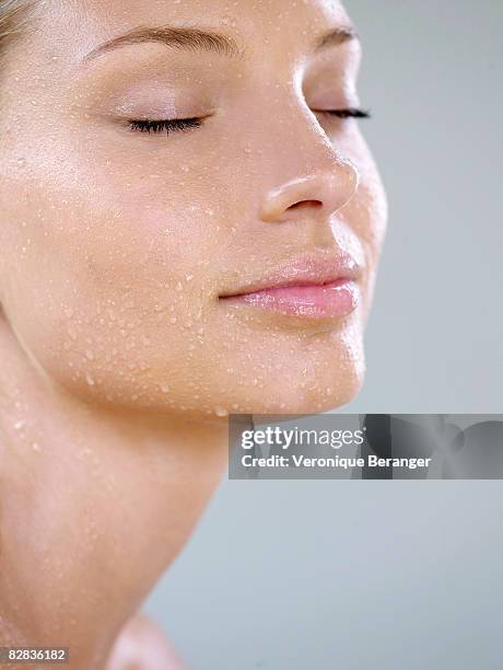 skin and water - beauty studio moisturisers stock pictures, royalty-free photos & images
