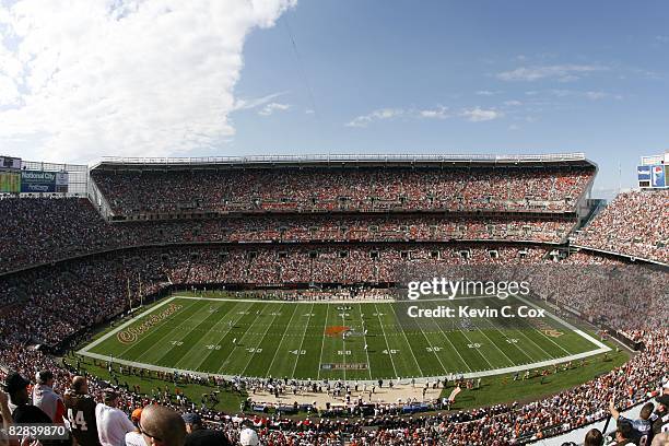 General view of Cleveland Browns Stadium is shown during the game against the Dallas Cowboys on September 7, 2008 in Cleveland, Ohio.