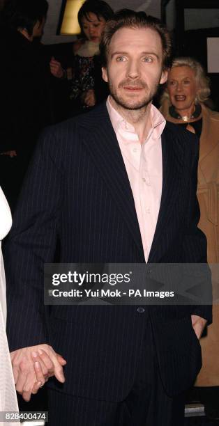 Ralph Fiennes arrives for the UK film premiere of 'The White Countess', at the Curzon Mayfair, central London, Sunday 19 March 2006. PRESS...