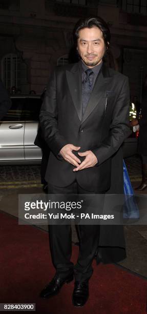 Actor Hiroyuki Sanada arrives for the UK film premiere of 'The White Countess', at the Curzon Mayfair, central London, Sunday 19 March 2006. PRESS...