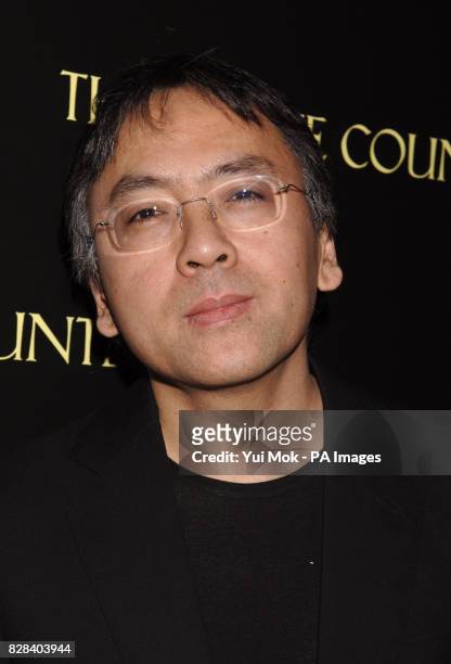 Kazuo Ishiguro arrives for the UK film premiere of 'The White Countess', at the Curzon Mayfair, central London, Sunday 19 March 2006. PRESS...