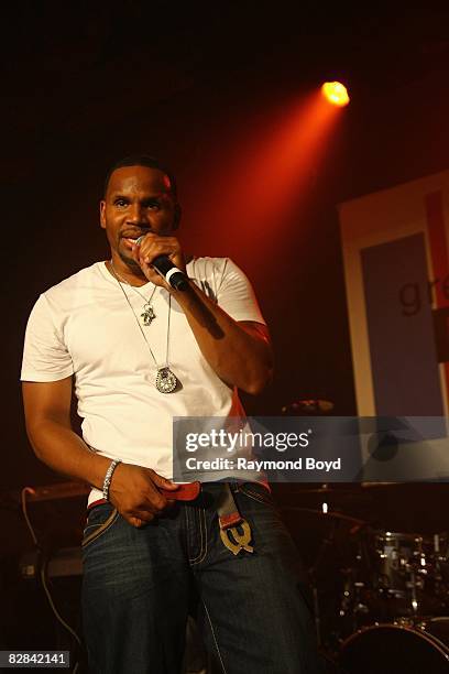 September 11: Singer Avant performs at Green Dolphin Street club in Chicago, Illinois on September 11, 2008.