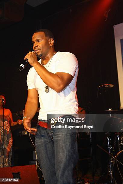 September 11: Singer Avant performs at Green Dolphin Street club in Chicago, Illinois on September 11, 2008.