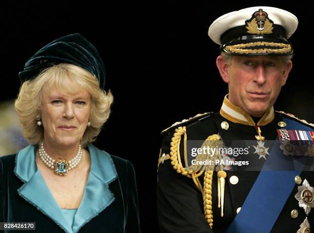 Library filer dated of the Prince of Wales and the Duchess of Cornwall who will make their first official appearance together in the United States....