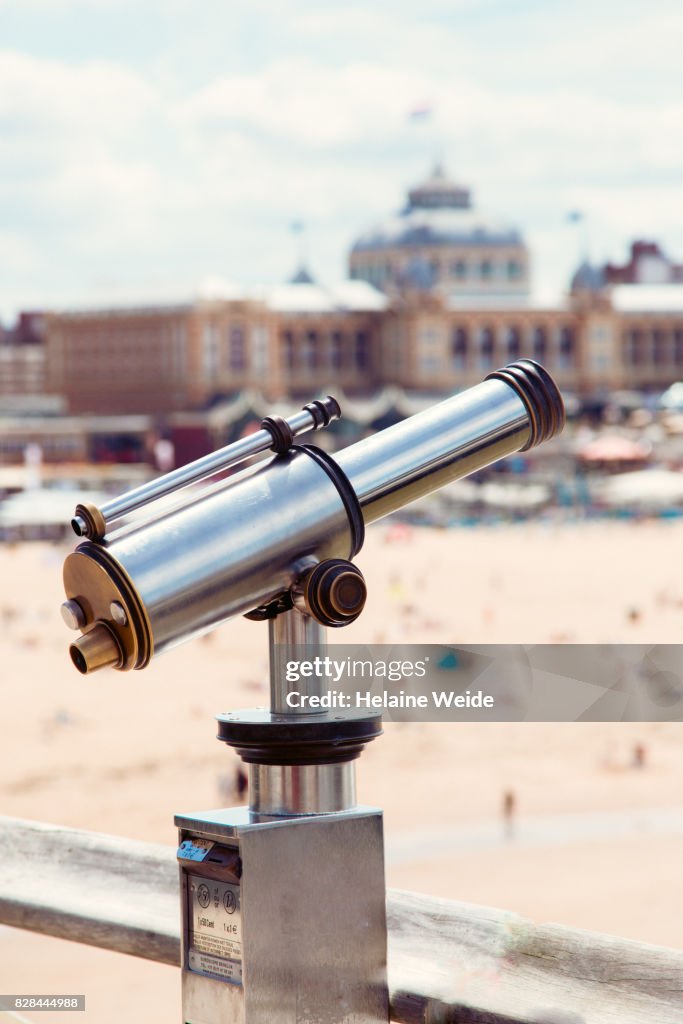 Telescope on a observation point