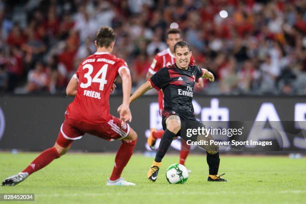 Milan Midfielder Jose Mauri in action during the 2017 International Champions Cup China match between FC Bayern and AC Milan at Universiade Sports...