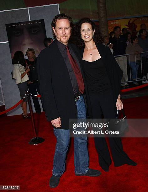 Actor Judge Reinhold and wife Amy arrive at the Miramax Films' Los Angeles Premiere of "No Country For Old Men" at the El Capitan Theater in...