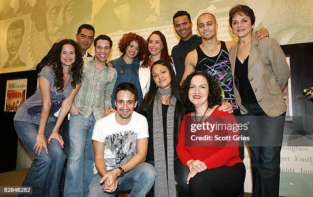 Actors Mandy Gonzalez, Carlos Gomez, Robin de Jesus, Janet Dacal, Andrea Burns, Chris Jackson, Seth Stewart, Priscilla Lopez, , writer/actor...