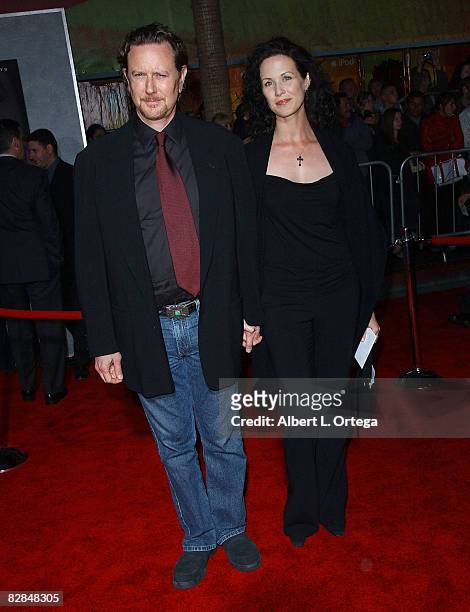 Actor Judge Reinhold and wife Amy arrive at the Miramax Films' Los Angeles Premiere of "No Country For Old Men" at the El Capitan Theater in...