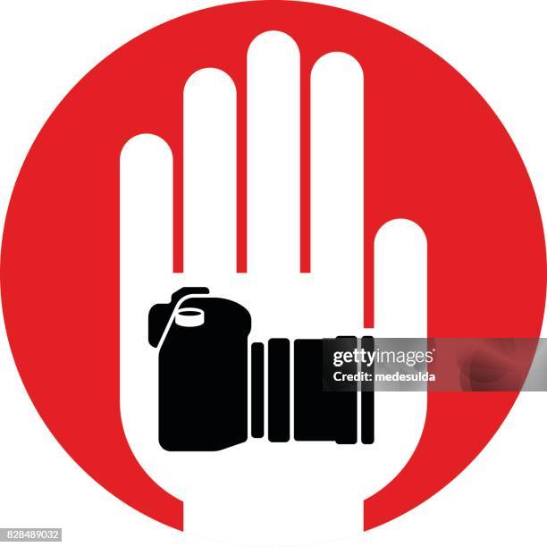 camera icon - no photographs sign stock illustrations