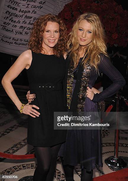 Lori Lively and actress Blake Lively attend the 2008 New Yorkers for Children Gala at Cipriani's 42nd Street on September 16, 2008 in New York City.