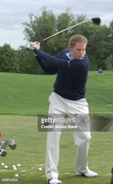 Eric Trump attends the 2008 Eric Trump Foundation Golf Outing at the Trump National Golf Club on September 16, 2008 in Westchester, New York.