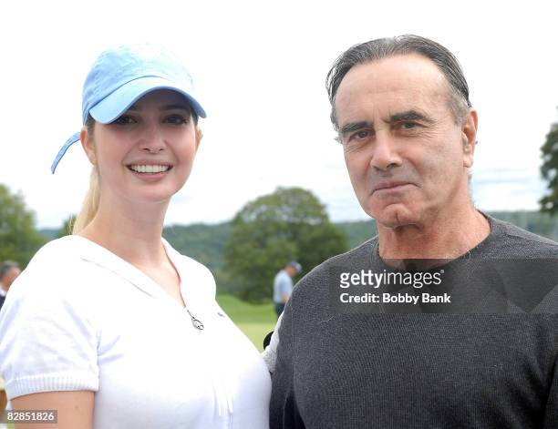 Ivanka Trump and actor Dan Hedaya attend the 2008 Eric Trump Foundation Golf Outing at the Trump National Golf Club on September 16, 2008 in...