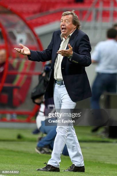 Head coach of FC Lokomotiv Yuri Semin FC Lokomotiv Moscow during the Russian Premier League match between FC Rubin Kazan and FC Lokomotiv Moscow at...