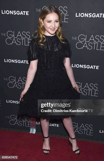 Ella Anderson attends "The Glass Castle" New York Screening at SVA Theatre on August 9, 2017 in New York City.
