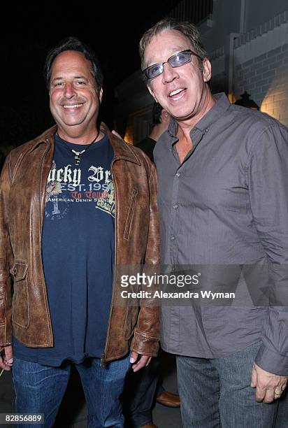 Jon Lovitz and Tim Allen at The Lollipop Theater Network's Game Day 2009 Sneak Peek Event held at The Home of Janet Crown on September 16, 2008 in...