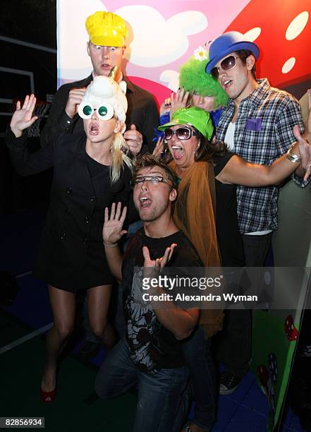 Anna Faris, Lance Bass and Guests at The Lollipop Theater Network's Game Day 2009 Sneak Peek Event held at The Home of Janet Crown on September 16,...