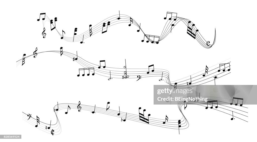 Music Notes Background Vector