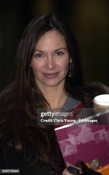 Carole Caplin arrives for work in central London. Ms Caplin, a friend of the Prime Minister's wife Cherie Blair, has been caught in the furore...