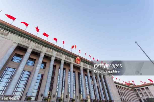 the great hall of the people,beijing,china - 全国人民代表大会 ストックフォトと画像