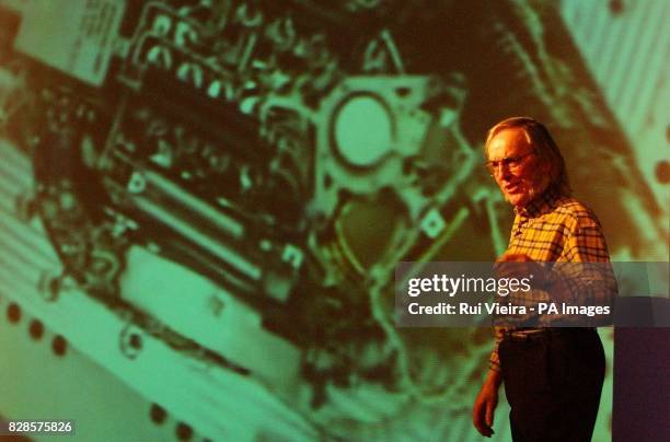 Professor Colin Pillinger introduces Beagle 2 work progress with live footage from the aseptic assembly facility, at the Open University, Milton...